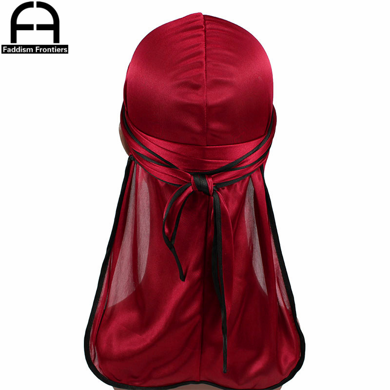 Satin Hair Bonnet - Durags en Satin pour Hommes, Vêtements