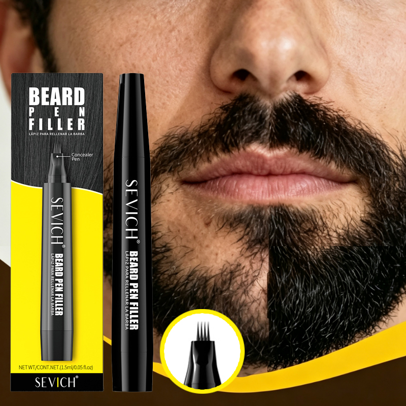 Hair Care Vitamin E - Stylo de Remplissage pour Barbe Noire