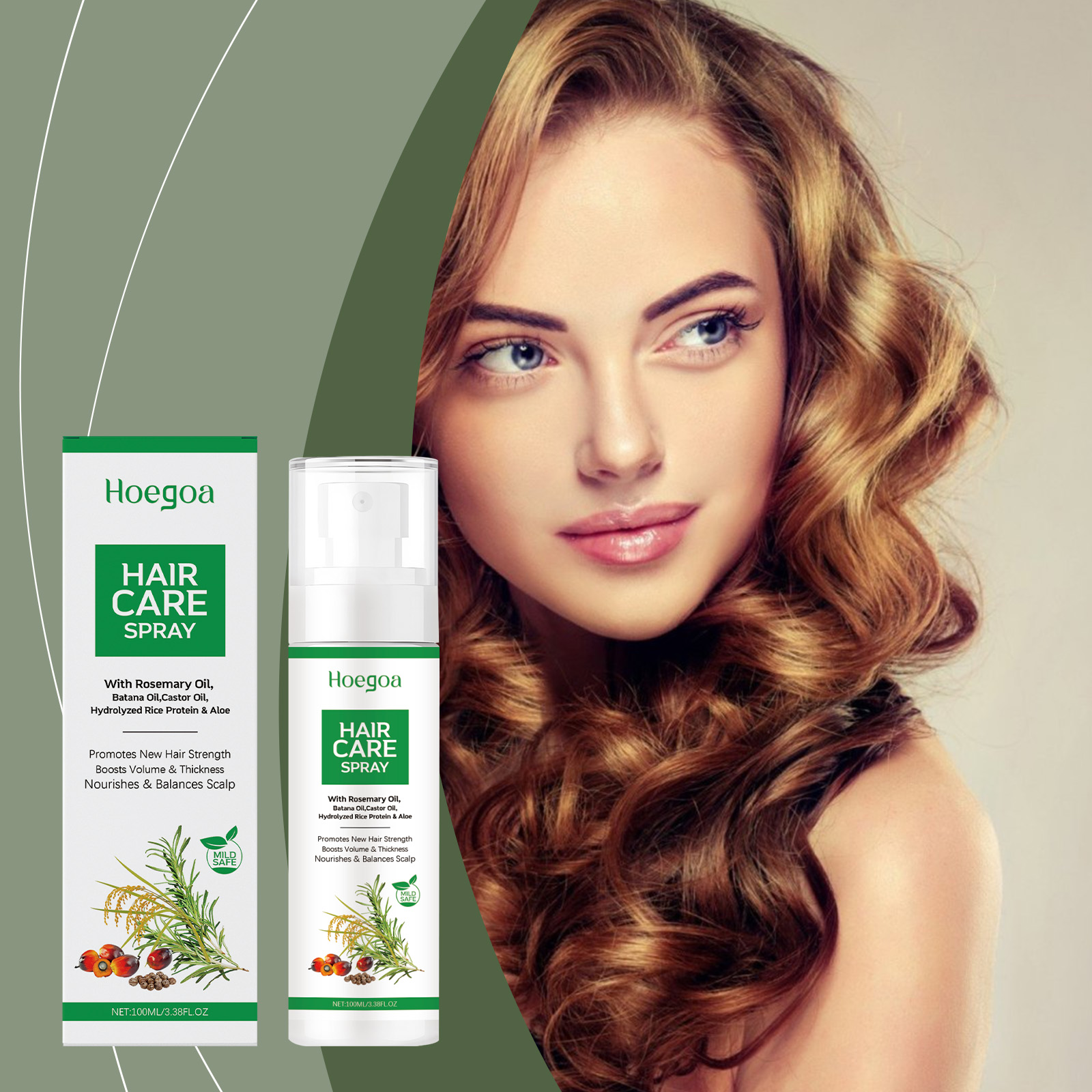Hair Care Natural Products - Spray d'essence Hoegoa pour le soin