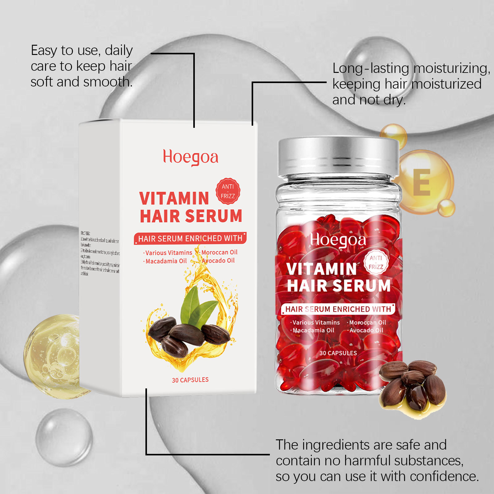 Hair Care Hair Serum - Capsules de sérum de soin capillaire