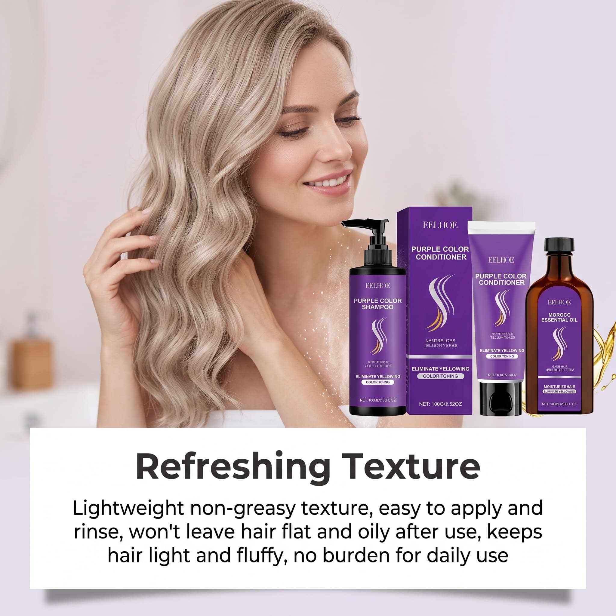 Ensemble shampoing violet avec - Hair Care Hair Serum avis et prix