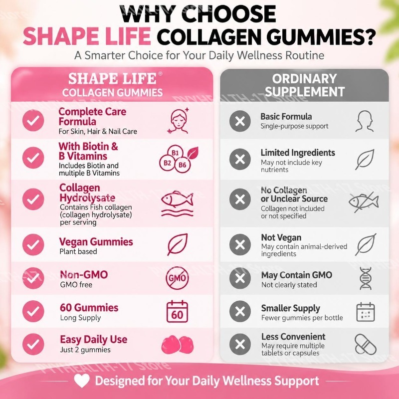 Gummies au collagène Shape Lif - Hair Care Gummies avis et prix