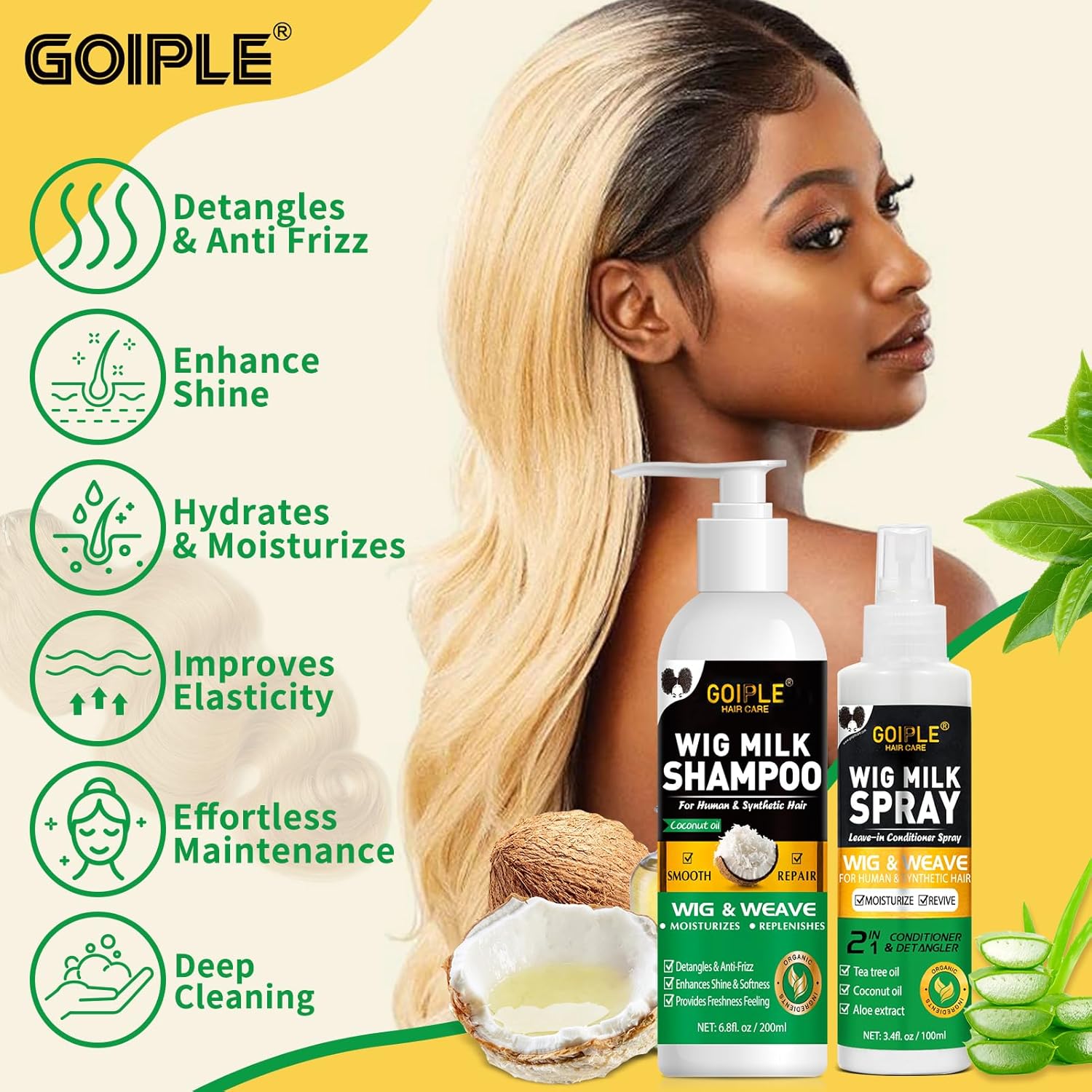 Kit de soin pour perruques GOI - Hair Care Spray avis et prix