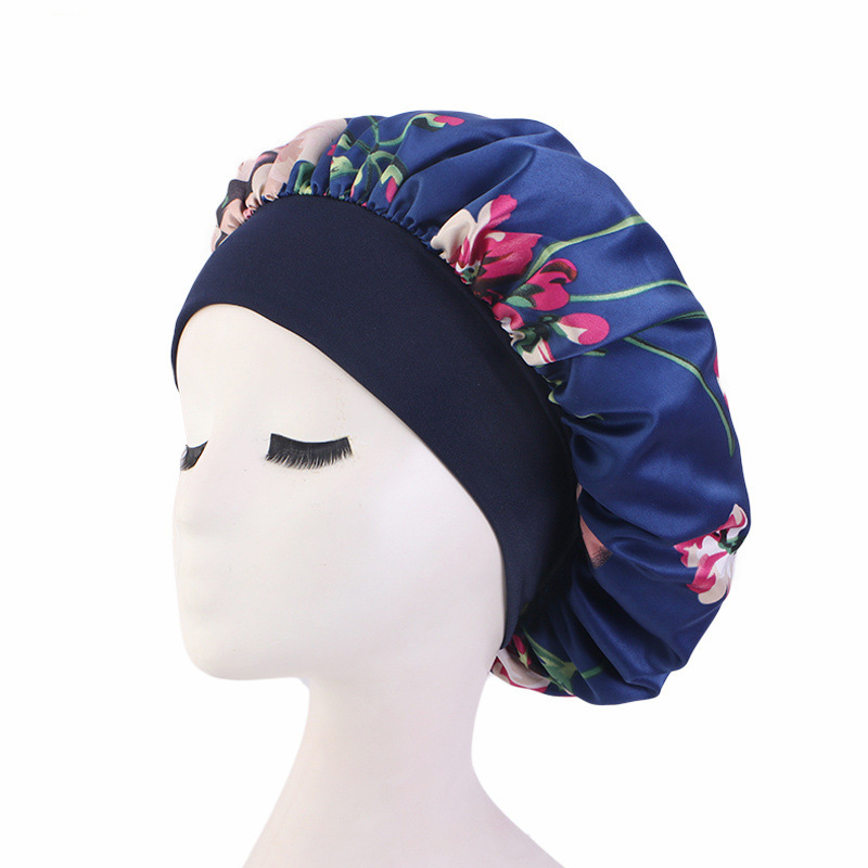 Bonnet de nuit en satin imprim - Satin Hair Bonnet avis et prix