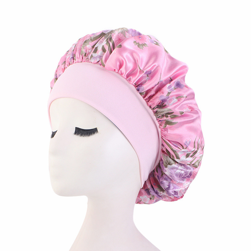 Bonnet de nuit en satin imprim - Satin Hair Bonnet avis et prix