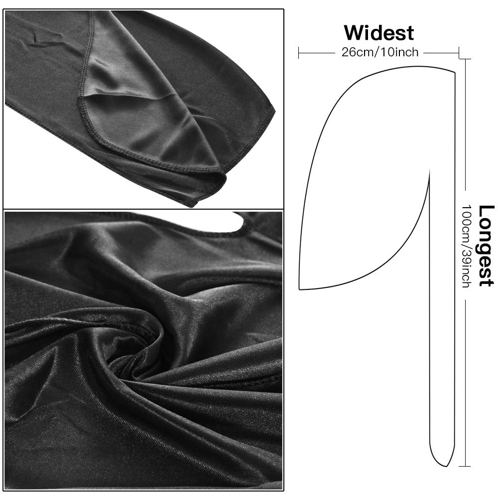 Durag en satin noir soyeux à l - Satin Hair Bonnet avis et prix