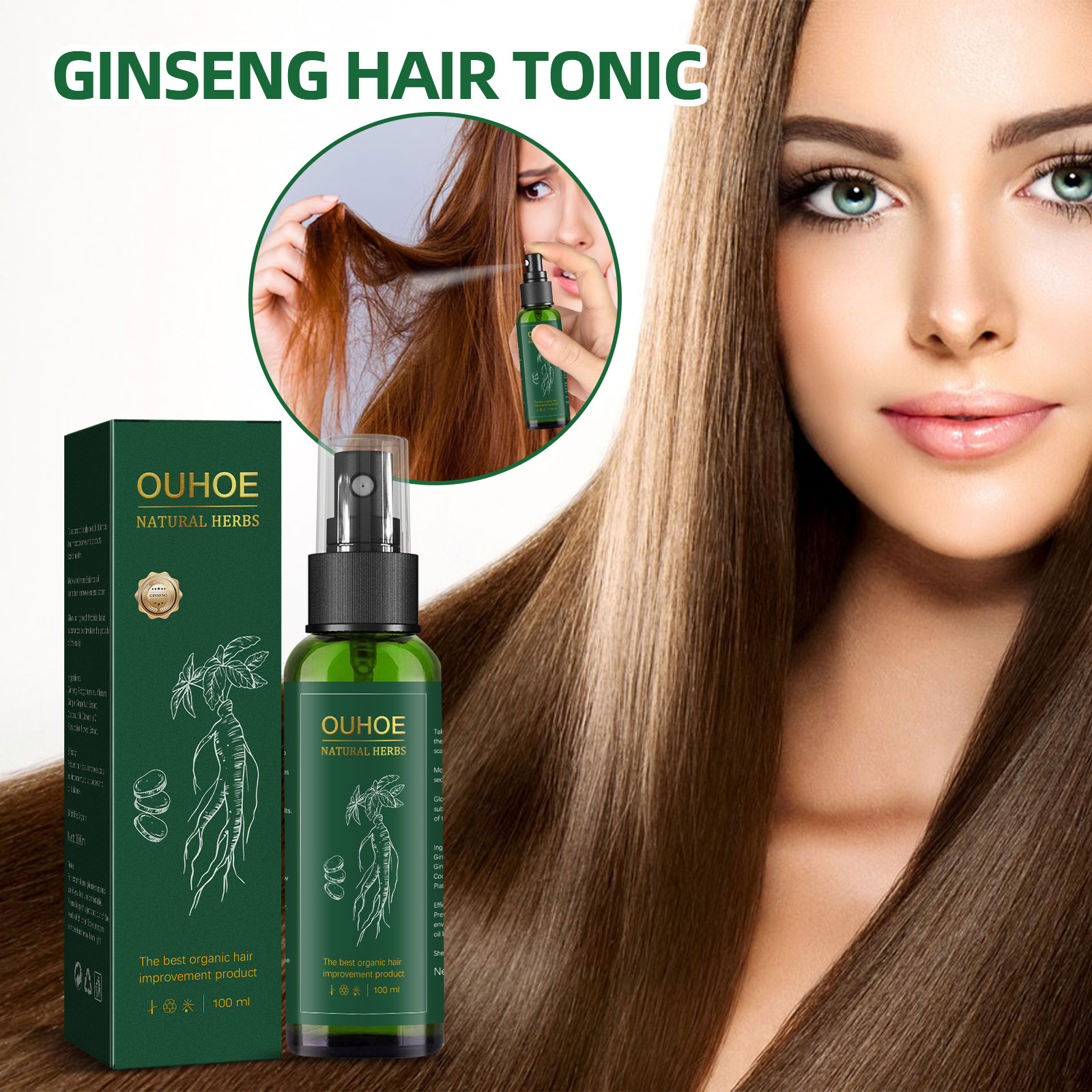Spray de soin capillaire au Gi - Hair Care Natural Products avis et prix