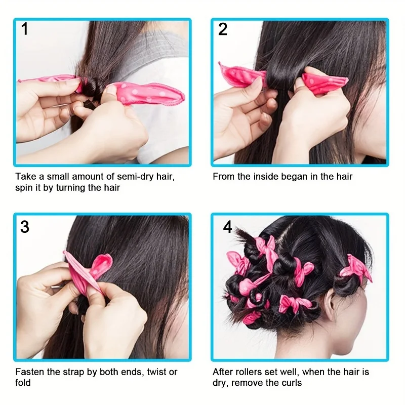 Kit de bigoudis en mousse sans - Satin Hair Bonnet avis et prix